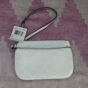 White coach wristlet